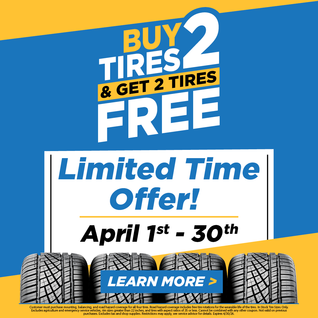 BrandonAutoMall's tweet photo. A deal so good it must be an April Fools' joke... right!? 🤔🛞

No jokes here! Our biggest sale of the year kicks off today and runs through April 30th. Buy 2 tires and get 2 FREE all month long.

Don’t miss out, stop by and take advantage today 
👉 https://t.co/cHvxTA7dDX https://t.co/OT0HpMEs2W