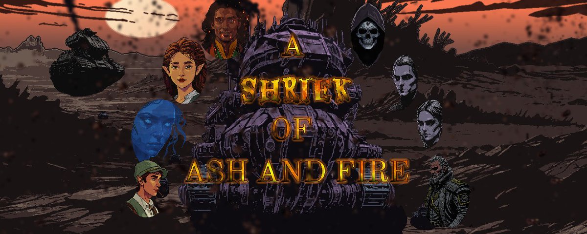 patreon.com/posts/hg-forum… 

New free demo update, A Shriek of Ash and Fire, steampunk fantasy interactive fiction, with almost 2 million words of choices to carve your destiny.
#IF #textgame #indiedev #freedemo