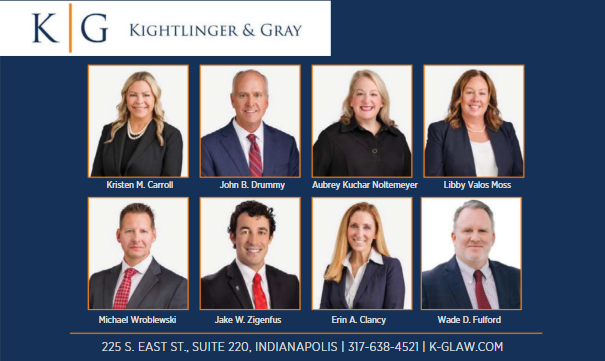 KightlingerGray's tweet photo. We’re proud to recognize our attorneys who were named to the Indianapolis Monthly April “Top Lawyers” list. This honor is well earned, and we couldn’t be more proud of each of these individuals for their dedication, excellence, and commitment to their clients. https://t.co/ZEDRqMMDxS
