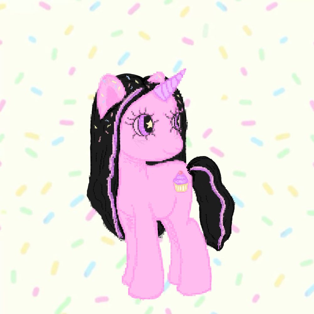 oh my glob ashes drew me a beautiful pony🥺🧁