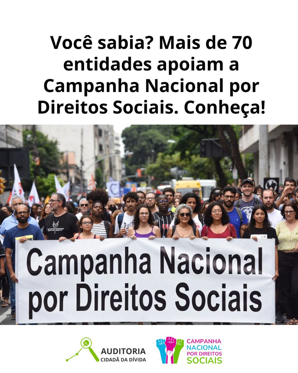 AuditoriaCidada's tweet photo. Quando a ideia de uma Campanha Nacional por Direitos Sociais surgiu, logo de cara já concentrou a adesão de dezenas de entidades com as mais diversas bandeiras, pautas, em busca de defender as conquistas do povo brasileiro.
https://t.co/EBRuLiJQdT https://t.co/3G15xNLK2G