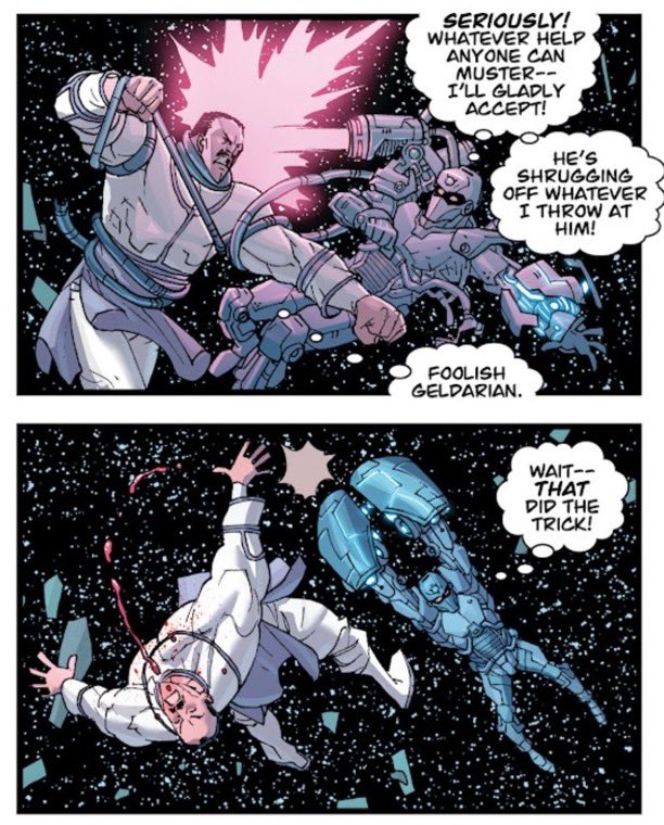 Nightlizard1564's tweet image. Downgrade ESPECIALLY in terms of power. Ik in the comics tech jacket was struggling but he AT LEAST he made Randy bleed  here bro is getting diffed like crazy 😭💀.