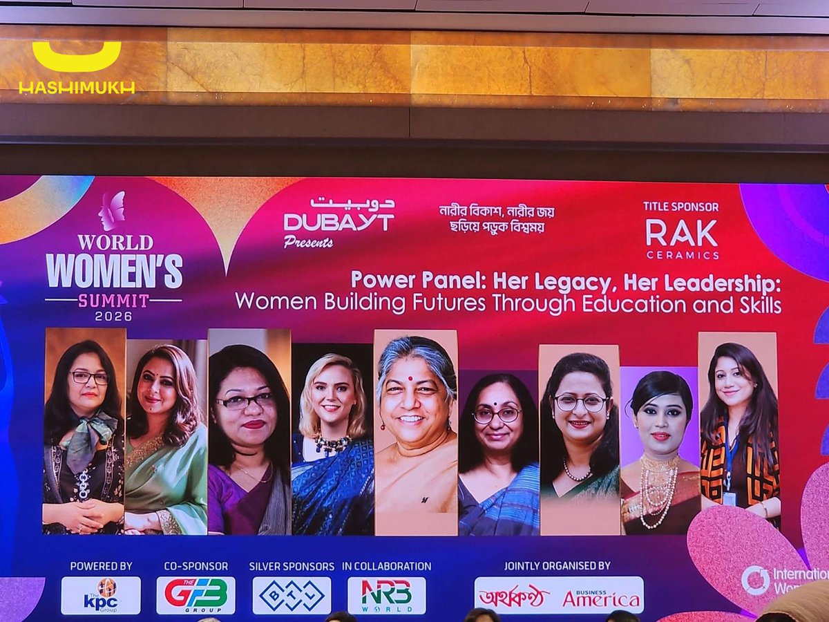 Hashimukh_'s tweet photo. At World Women's Summit 2026, Hashimukh’s Co-founder &amp; President has been recognized with this incredible award. We celebrate her leadership and impact—reflecting the strength, courage, and growth of every woman. https://t.co/OqD7JY49Ac