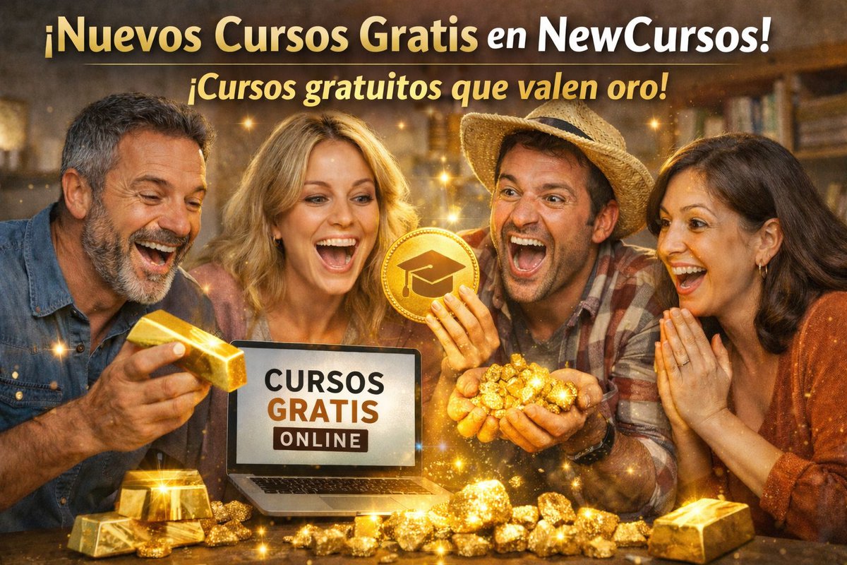 Elige ya tu curso gratuito de oro 📀
Info e inscripción: newcursos.com/categoria-prod…