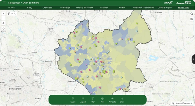 ClimateReadyLCC's tweet photo. Curious about Leicester’s path to net zero?
Explore the LAEP Lens — an interactive online tool that reveals local energy data, opportunities, and insights to help shape a greener future for our city.
Dive in and see what’s possible..
https://t.co/sGPrcdQI0r
#ClimateReadyLeicester https://t.co/R1lxC4QOQ4