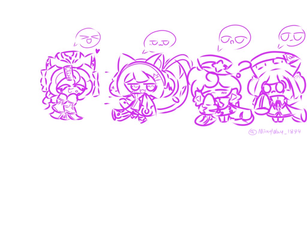 밀키웨이맛 쿠키가 타고 다니는 꿈열차~★ tweet media