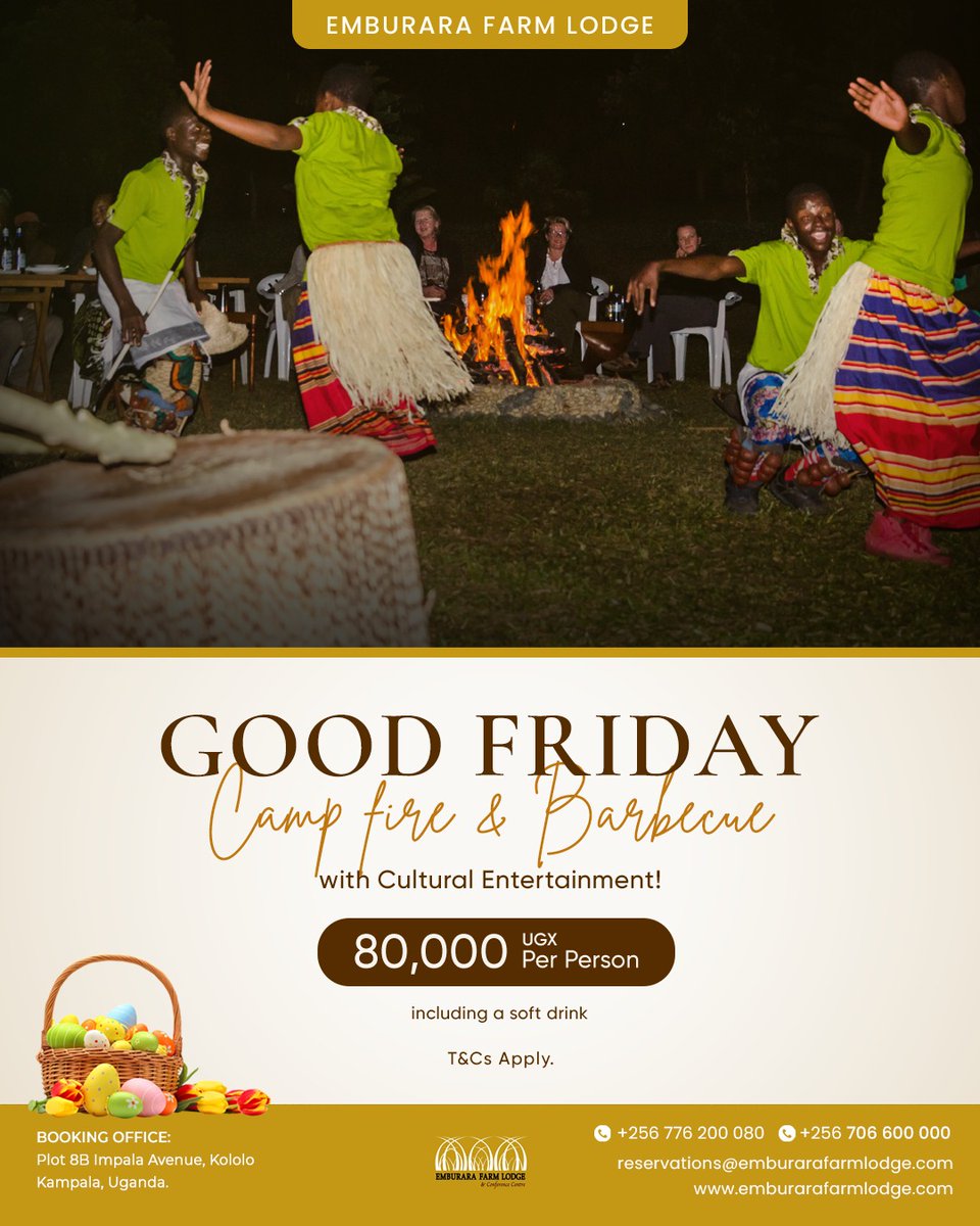 emburara's tweet image. Make this Easter holiday unforgettable!
Grab the running offers, This is the ideal location for a cozy family getaway, come celebrate with us.
☎️+256 776210872/ +256 776200080
💌reservations@emburarafarmlodge.com
#Easterholiday #getaway #celebrations #lifeonthefarm #emburara
