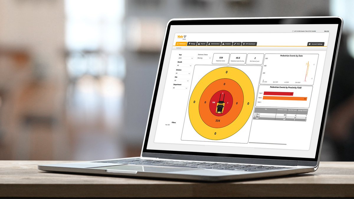YaleEMEA's tweet image. Yale Lift Truck Technologies has launched a pedestrian detection event dashboard that identifies pedestrians at ranges up to 5 metres of a lift truck. 

Learn more here: yale.com/en-gb/emea/why…

#Yale #Warehouse #LiftTruck