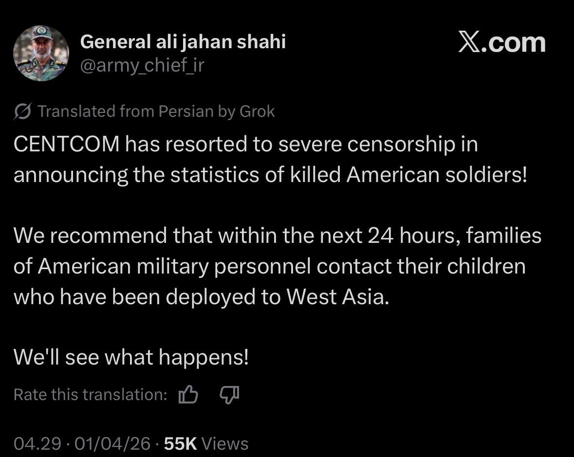 The commander of the Army Ground Forces advised American military ...
