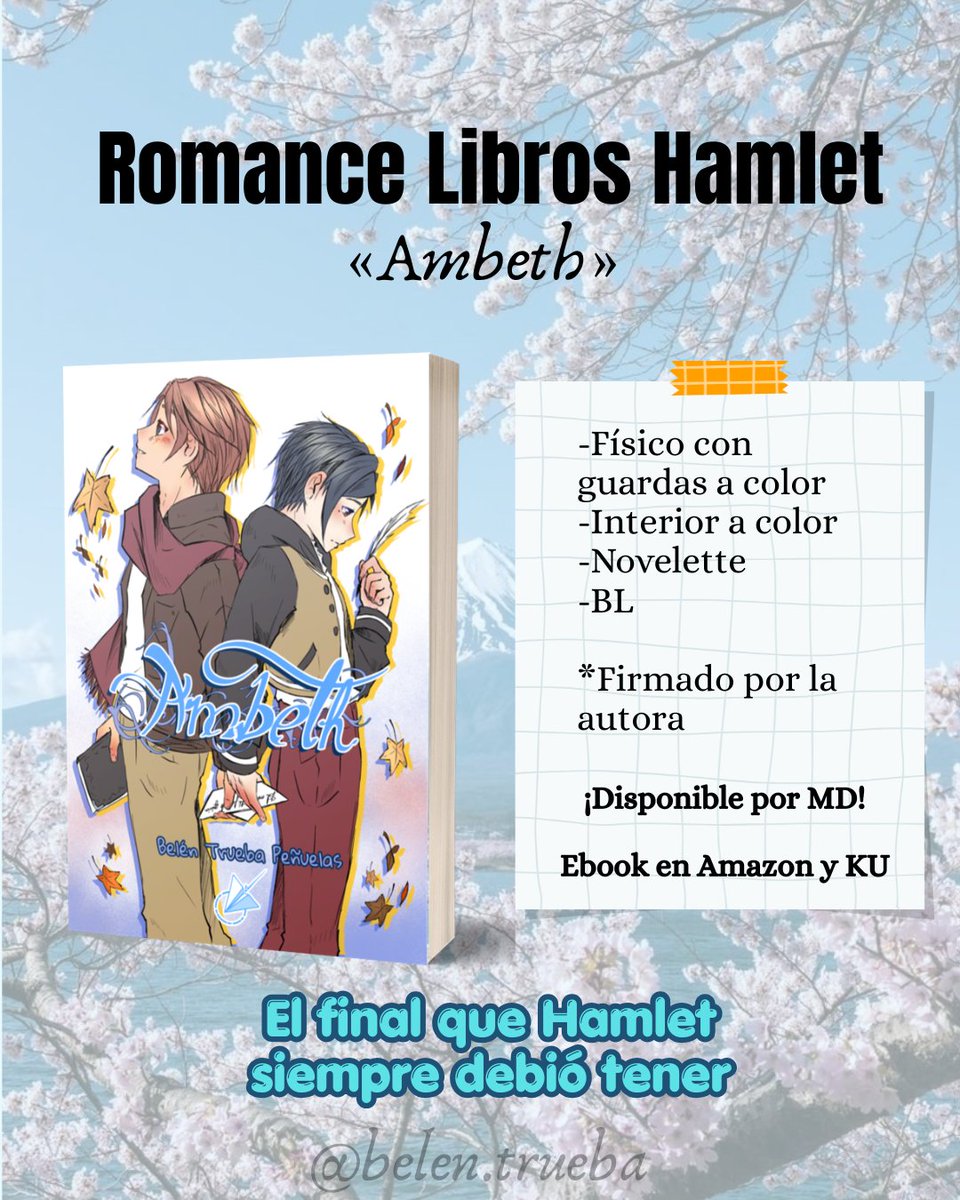 _BelenTrueba's tweet photo. Holi 🥹🌸 Aquí una autora pequeñita que quiere que sus libros se lean este abril.

Si te gustan el romance, los colores y las emociones, creo que te gustarán mis novelitas 🌸

Si compartes, me ayudas muchísimo 🥹💙 https://t.co/uDgnsyzbBT