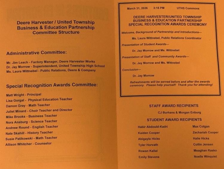 United Township High School tweet media