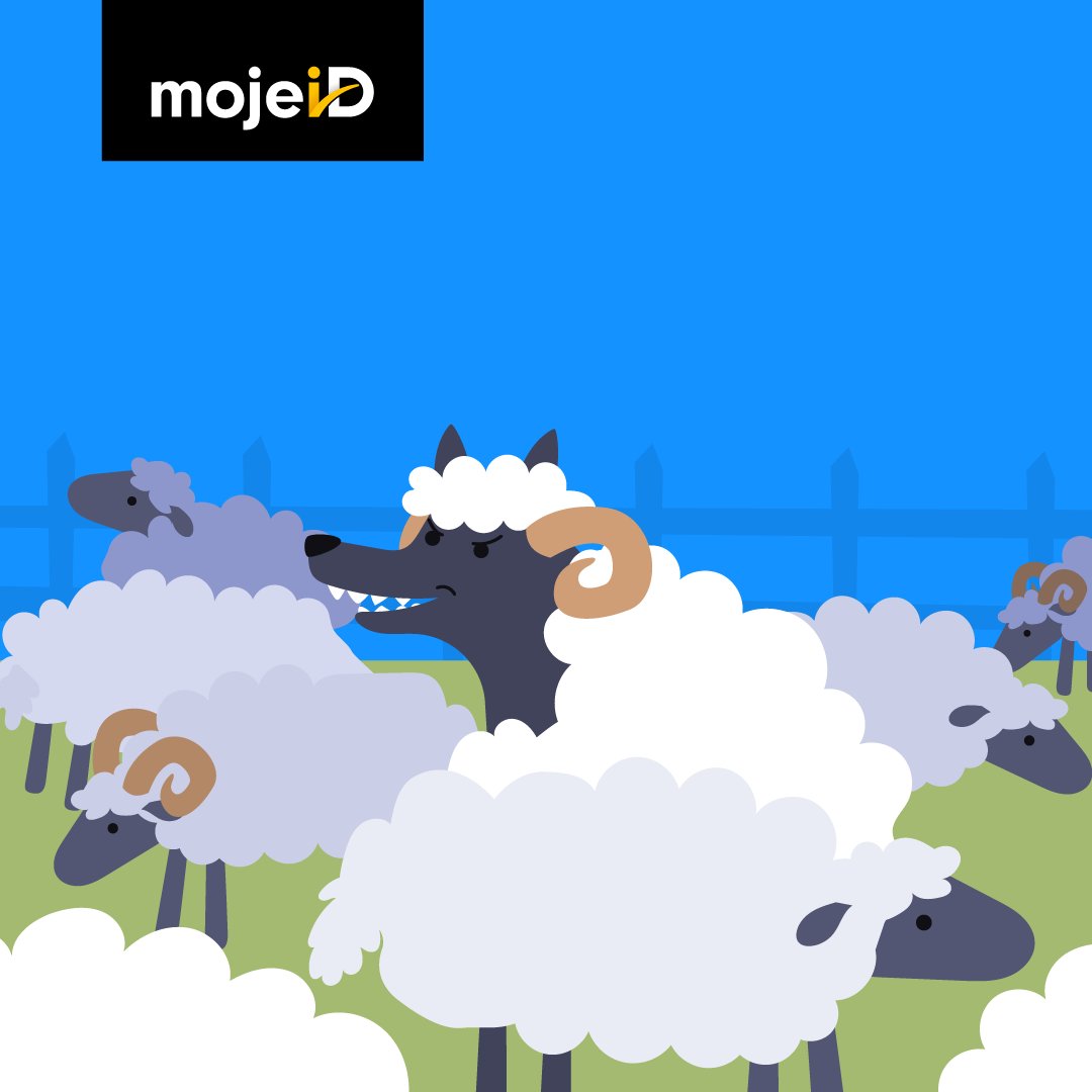 mojeID's tweet photo. Pozor na velikonoční beránky, kteří nejsou tak nevinní, jak vypadají. 🐑👀

Phishing se tváří důvěryhodně. Uvnitř je ale past.
Nenechte se napálit.

S dvoufaktorovým přihlášením přes MojeID se vlka bát nemusíte. 🔐 https://t.co/ZidiH5bt49