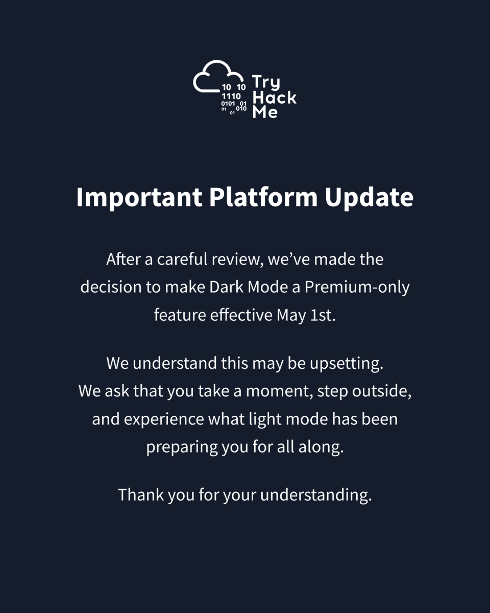 TryHackMe tweet media