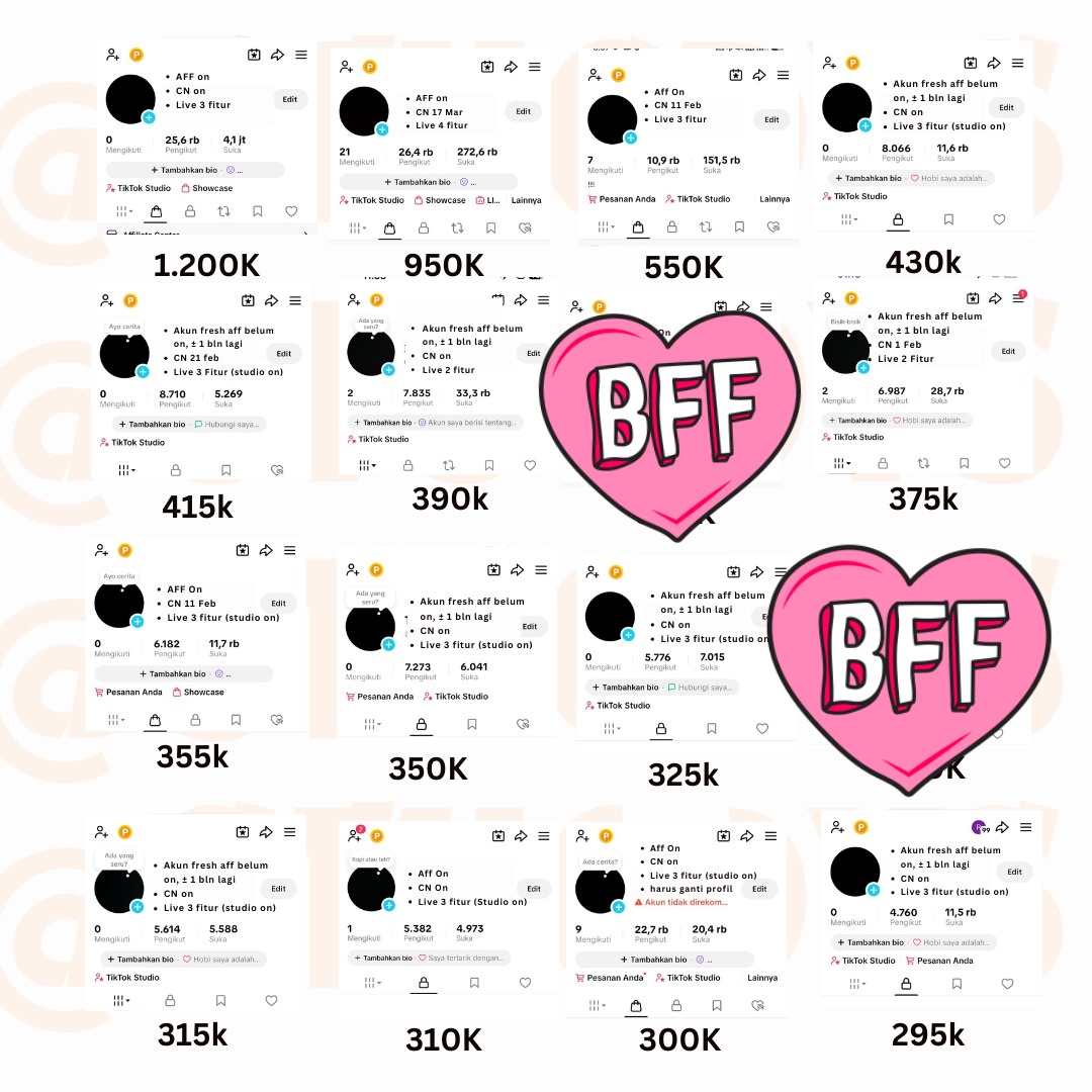 nata • Jual Beli Akun TikTok | stucdys tweet media