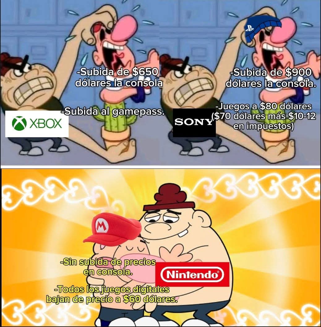 Se que cualquiera va a poner el Mario kart World ( y con justa razón) pero me dio risa el meme porque no recordaba la imagen de abajo