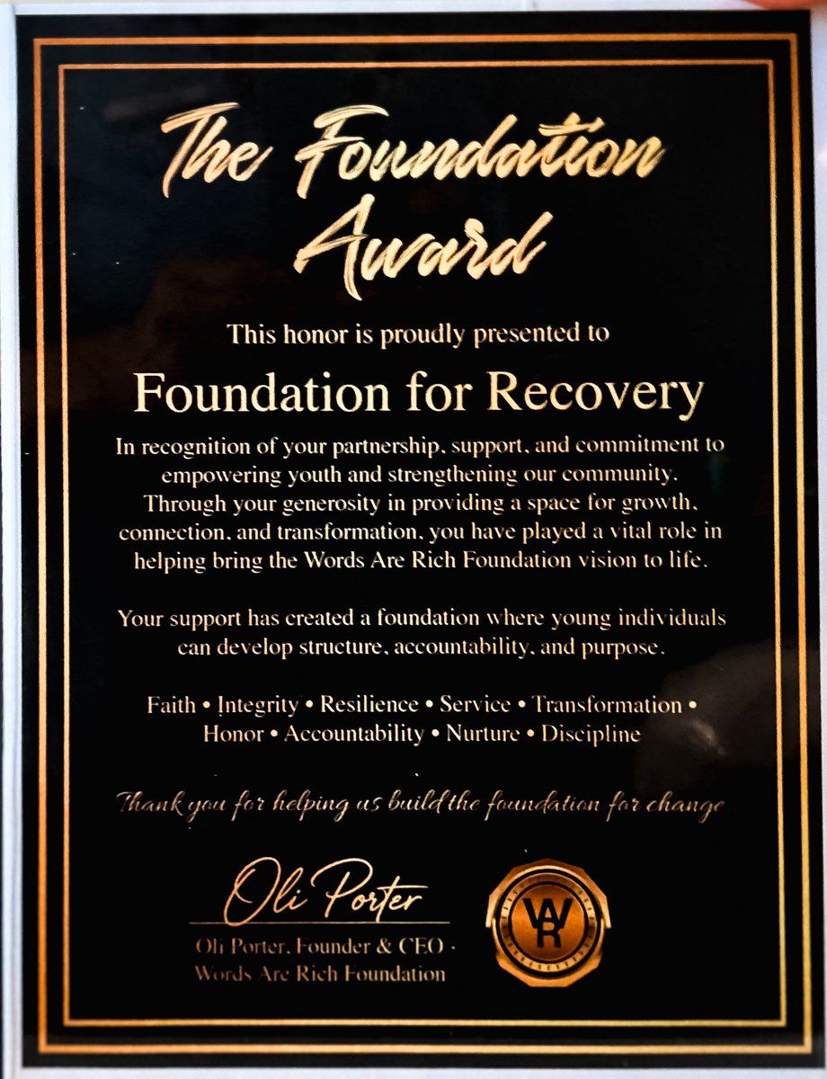 Foundation For Recovery tweet media