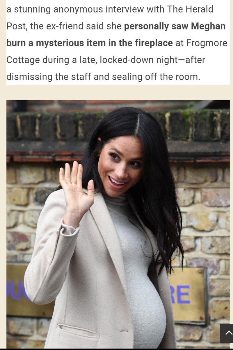 SheilaDagr8's tweet photo. @TheOnlyDuchess6 Seriously! Too many to pick from. But was any of it REAL? #rachelmarkle displayed it on the world stage, and now she will pay the consequences of her actions, her false pregnancies will come out into the light. What will she do then?!
#weneedanswers #publicfigure
#neverwas https://t.co/iiYpDeDPXC