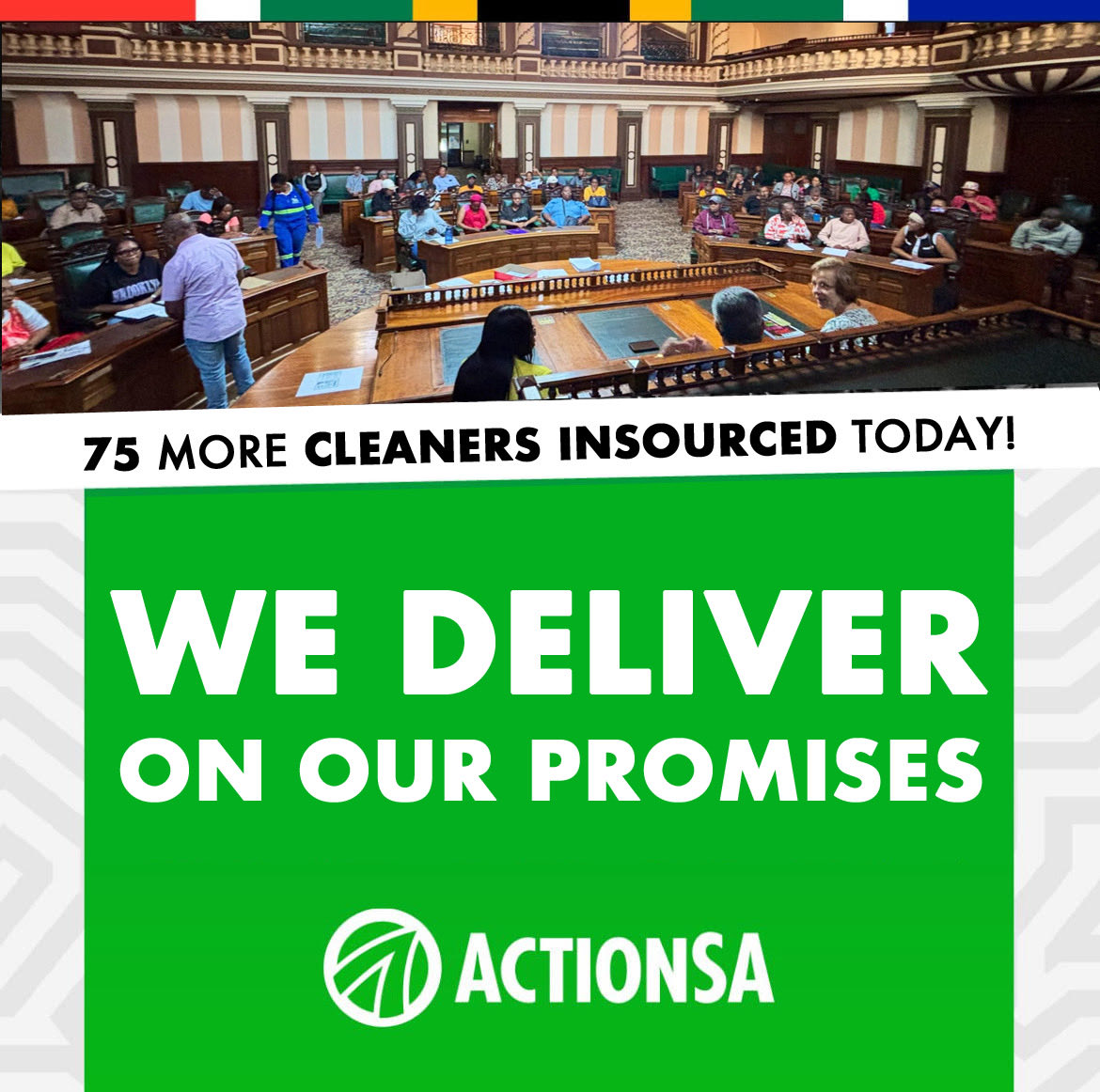 ActionSATshwane's tweet photo. #WeDeliver #Insourcing https://t.co/GxE6KCAaNp