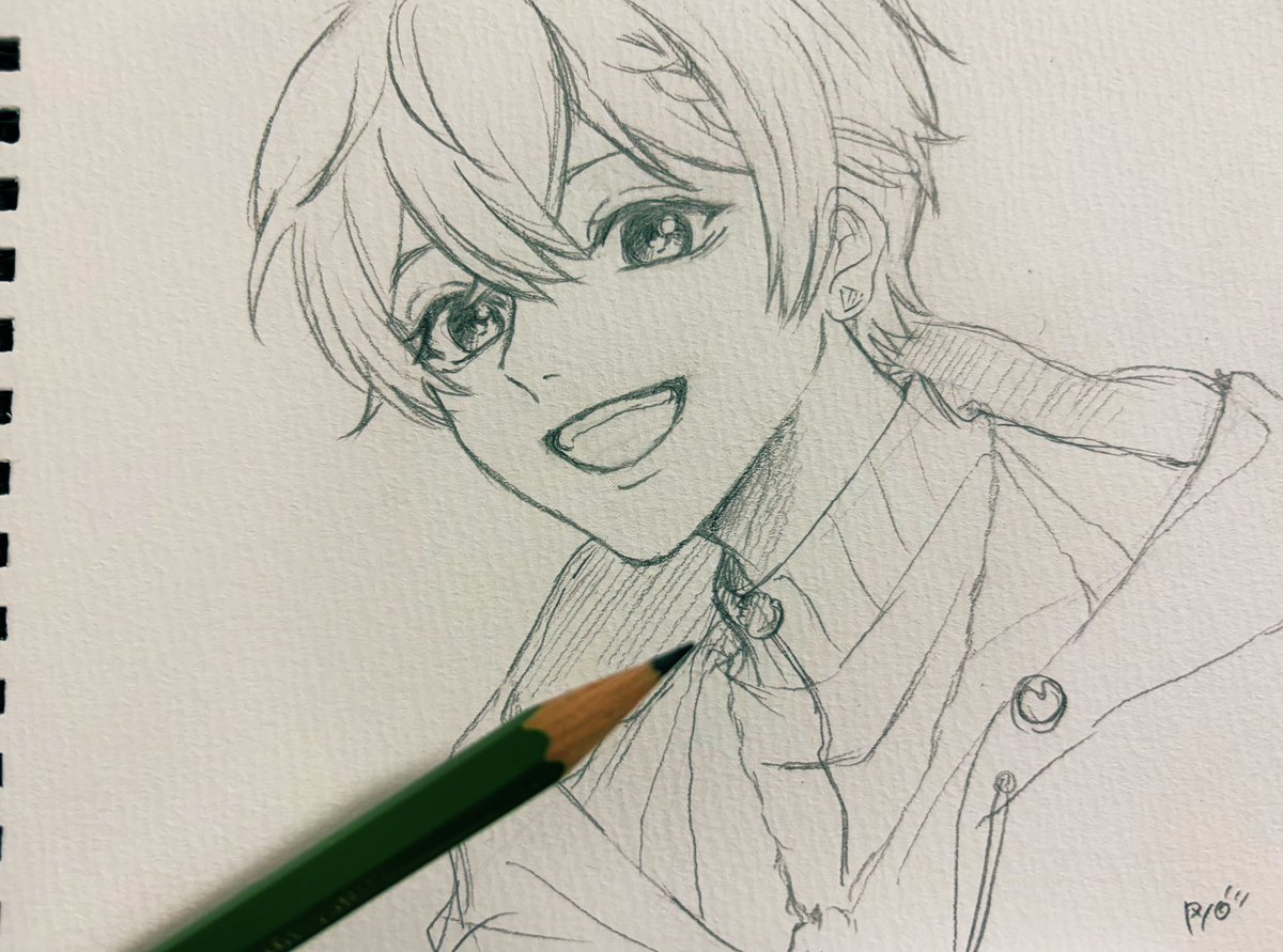 今夜は笑顔( *´꒳`*)🩵
放送明日だったのに
待機してしもーた🙄
明日も頑張ろ！！
 #ころんくん
 #ころんギャラリー