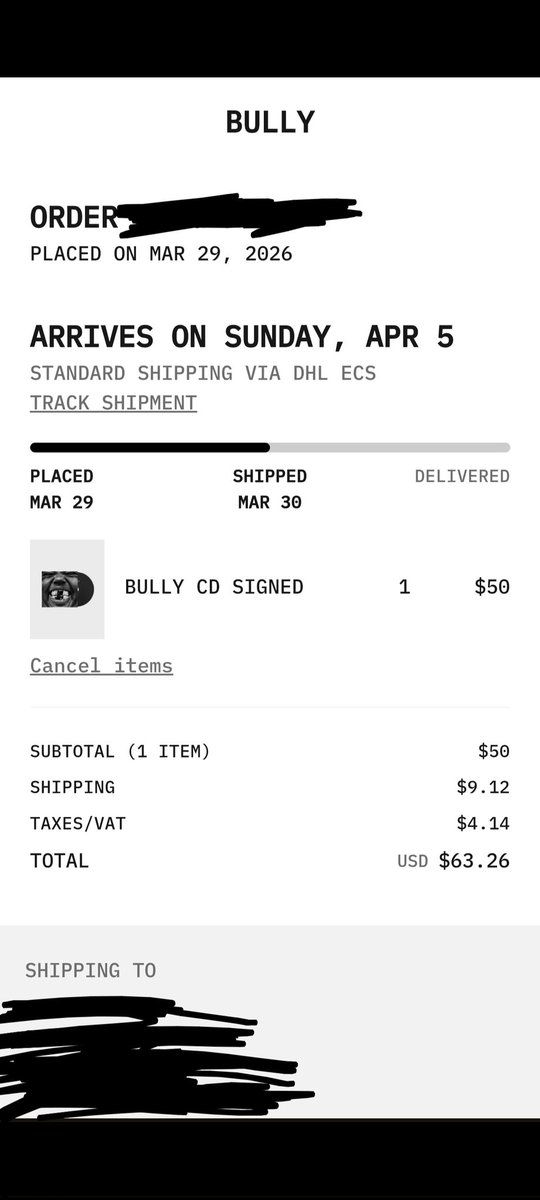 parkerkot_'s tweet photo. BULLY SIGNED CD HAS SHIPPED https://t.co/majtiIpG6S