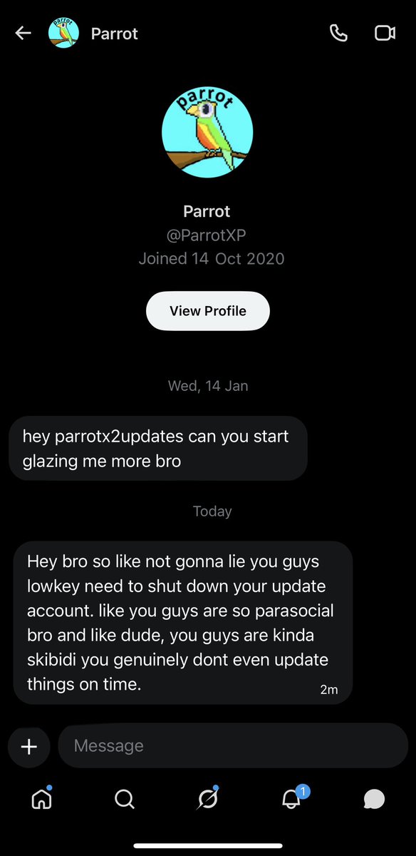 ParrotX2 Updates tweet media