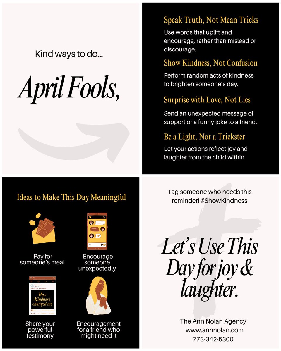 😄 April Fools’ Day is playful, but real-life surprises happen too. Our team helps new customers get properly protected for unexpected events with clear, calm conversations. ✅

Contact our team today to connect. 📞

📲773-342-5300
💻annnolan.com