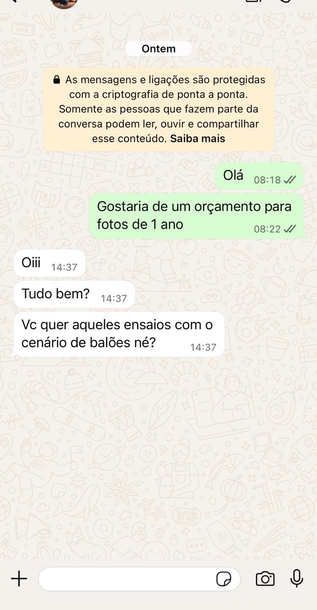 ericapaniceto's tweet photo. E aqui morreu a contratação do serviço. 

Eu não faço ideia de qual cenário ela está falando, eu não faço ideia de quais cenários ela possui. 
Gostei das fotos do insta, mas quero detalhes dos serviços. 
Quais cenários você possui? Qual valor? https://t.co/kdTp6RDJdY