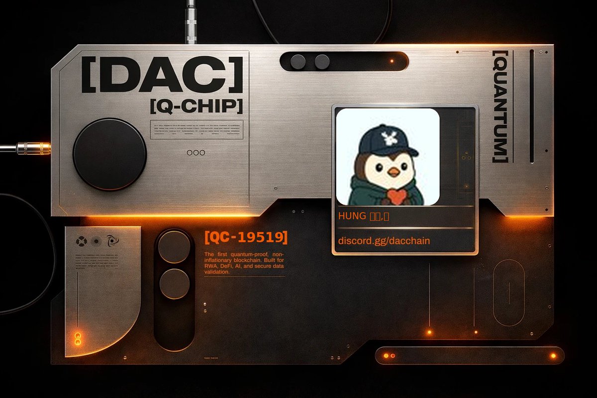 Got my <a href="/dac_chain/">DAC | Quantum Chain</a> Q-Chip
while everyone's arguing about which L1 survives the next cycle
Marking my spot before the mainnet.
Join the waitlist with me: waitlist.dachain.io/ref/DAC19519