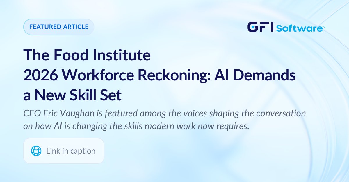 GFISoftware's tweet photo. AI is changing the expectations placed on teams across the business.

In this @FoodInstitute article, @TheGenAICEO is featured among the voices discussing how AI is changing the skills modern work now requires.

Read more: https://t.co/9ayZhTf1qr

#GFISoftware #AItransformation https://t.co/bfEaNeUv7G