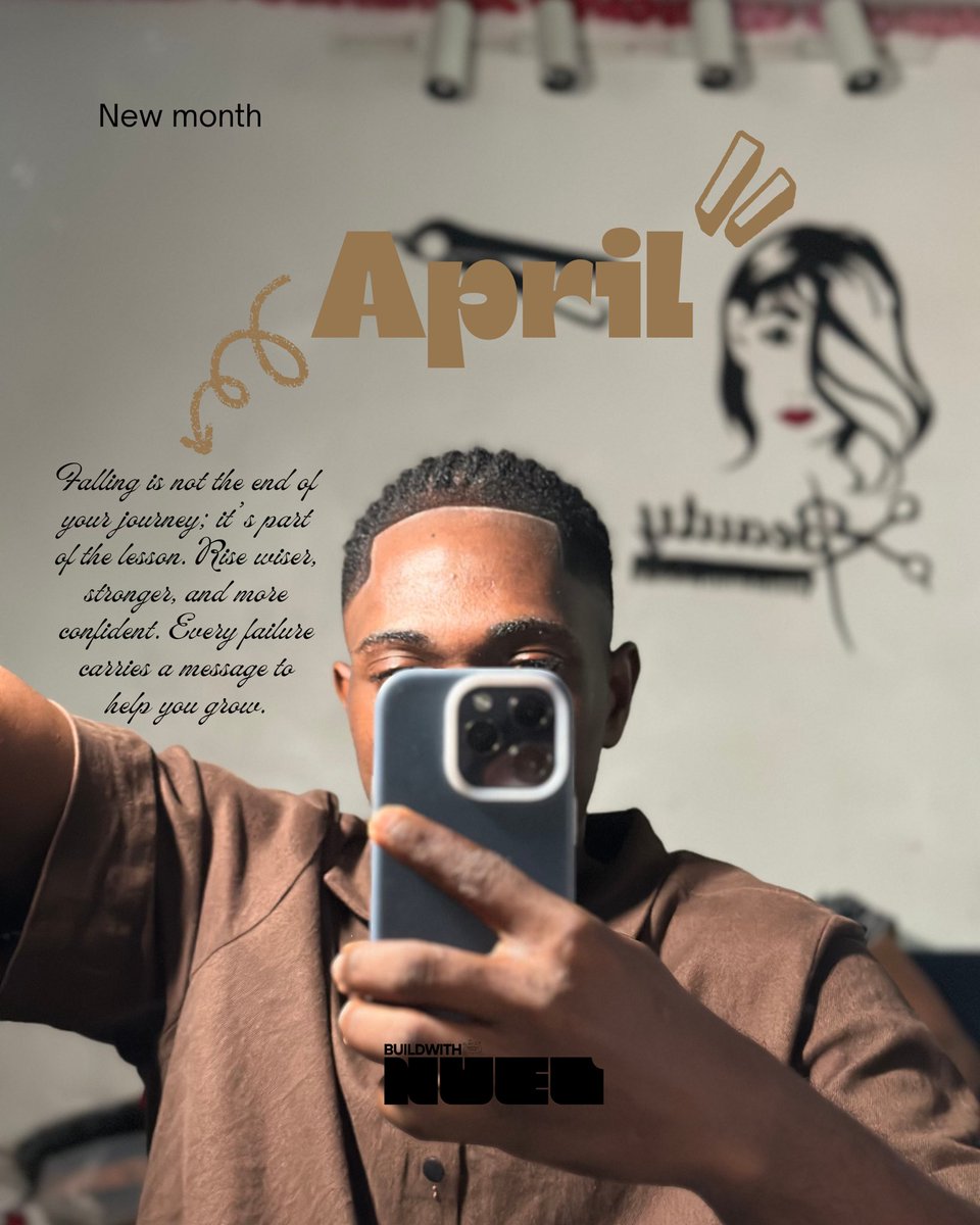 _buildwithnuel's tweet photo. April.

A reminder that growth doesn’t always look perfect.
Sometimes it looks like trying again… but better.

BuildWithNuel https://t.co/2jYrig8lHW