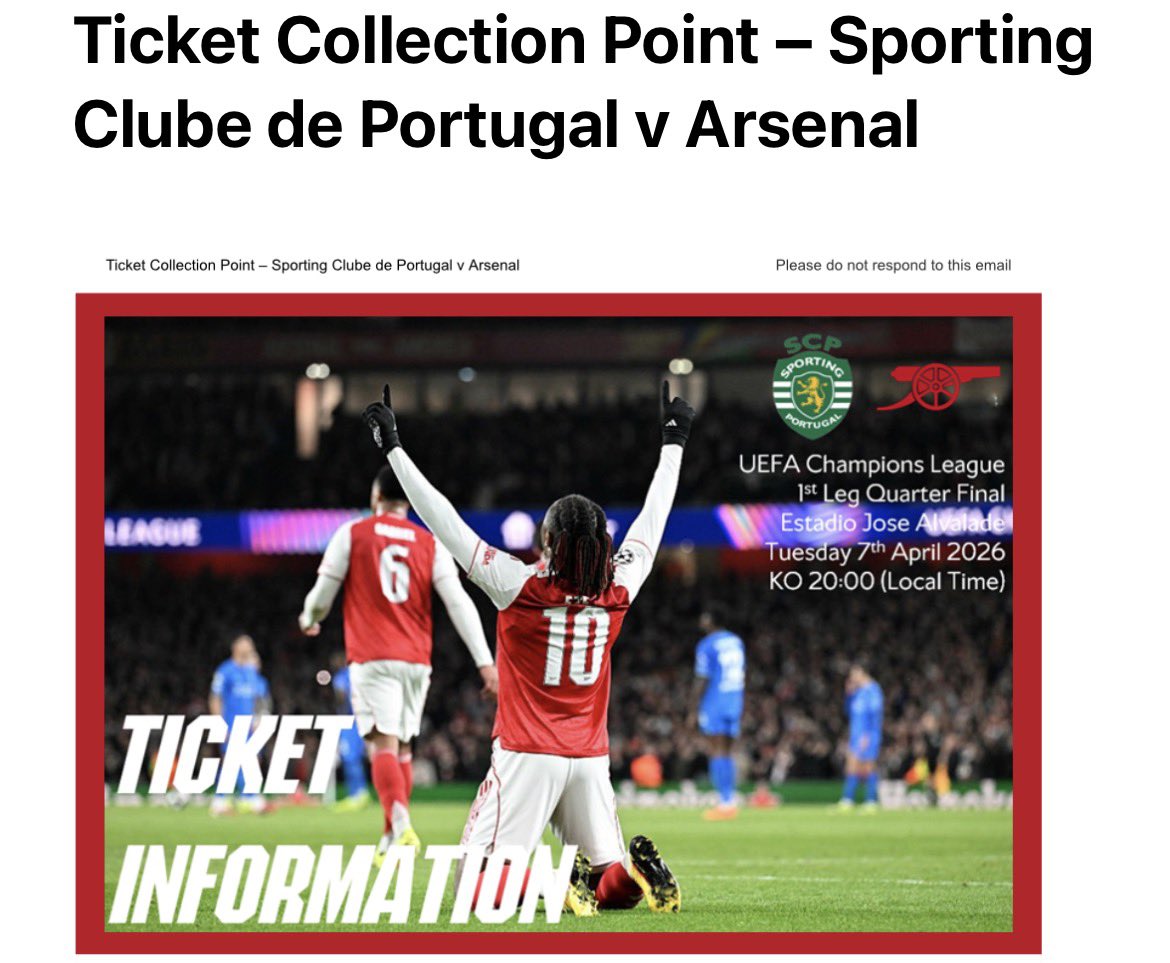 Arsenal Fixture News tweet media