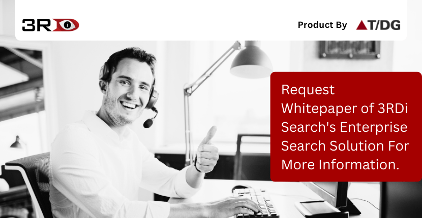 3rdienterprise's tweet image. With the help of 3RDi Search's Intelligent Search Suite, unlock the potential of your data! Get our whitepaper now and learn more : 3rdisearch.com 

#dataanalytics #semanticsearch #3RDiSearch #searchanalyticsplatform #Whitepaper