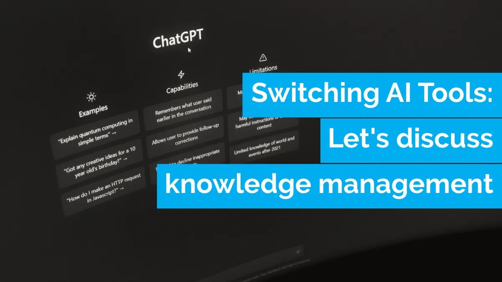 ICW_Digital's tweet image. AI chat tools aren't built for knowledge management and frankly it's been one of the big frustrations for me.

Read the full article: Switching AI Tools: Let’s discuss knowledge management
▸ lttr.ai/ApQix

#KnowledgeManagement #BusinessSystems #AIinBusiness