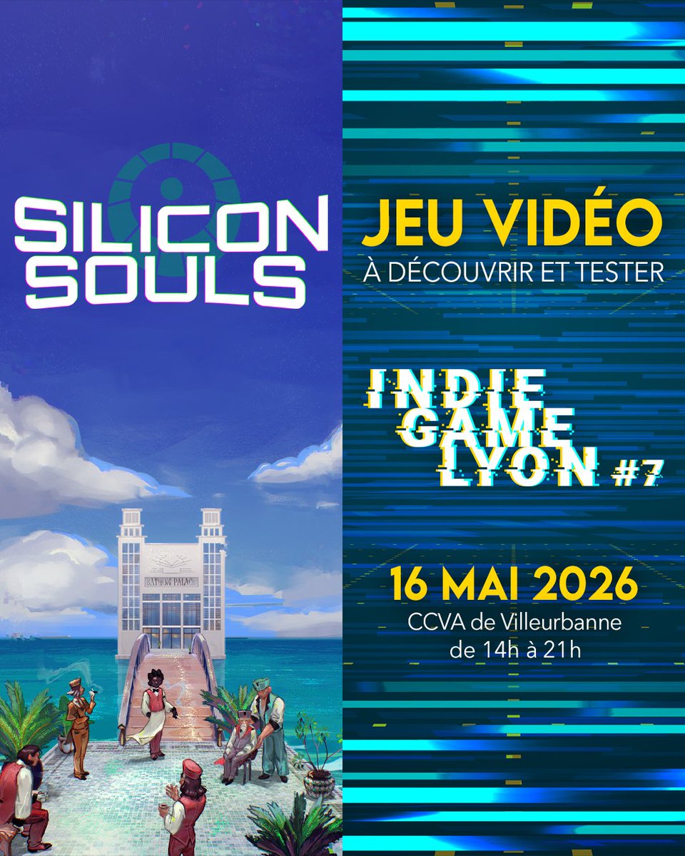 IndieGameLyon's tweet photo. 🎮𝗦𝗶𝗹𝗶𝗰𝗼𝗻 𝗦𝗼𝘂𝗹𝘀 de @PowerStruggleG 
👉https://t.co/Uo3b6vKhP6

Au service des IA pour leur plus grand bonheur !

𝗜𝗻𝗱𝗶𝗲 𝗚𝗮𝗺𝗲 𝗟𝘆𝗼𝗻 𝟳
📅 Ven. 15 et sam. 16 mai 2026
📌 CCVA de Villeurbanne
#gamedev #indiedev #indiegame #IndieGameDev #indiegamelyon

1/2 https://t.co/aX5sqlg6MZ