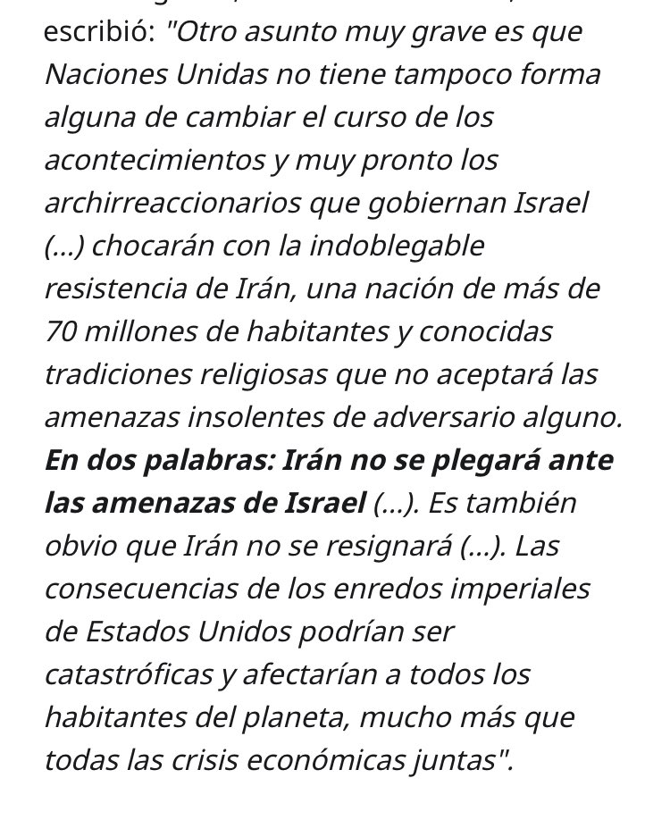 Fidel Castro dijo esto hace 20 años. Te puede gustar o no pero la tenía transparente analizando la política internacional.