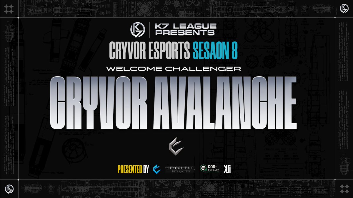 K7League's tweet photo. Welcome to The @CryvorEsports  Season 8 ⚔️

@CryvorEsports Avalanche 

Officially stepping into our league as a Contenders.

Time to work, prove, and run it up. 
GLHF  

#WhateverItTakes #K7League #o7 https://t.co/24S8UjOCCI