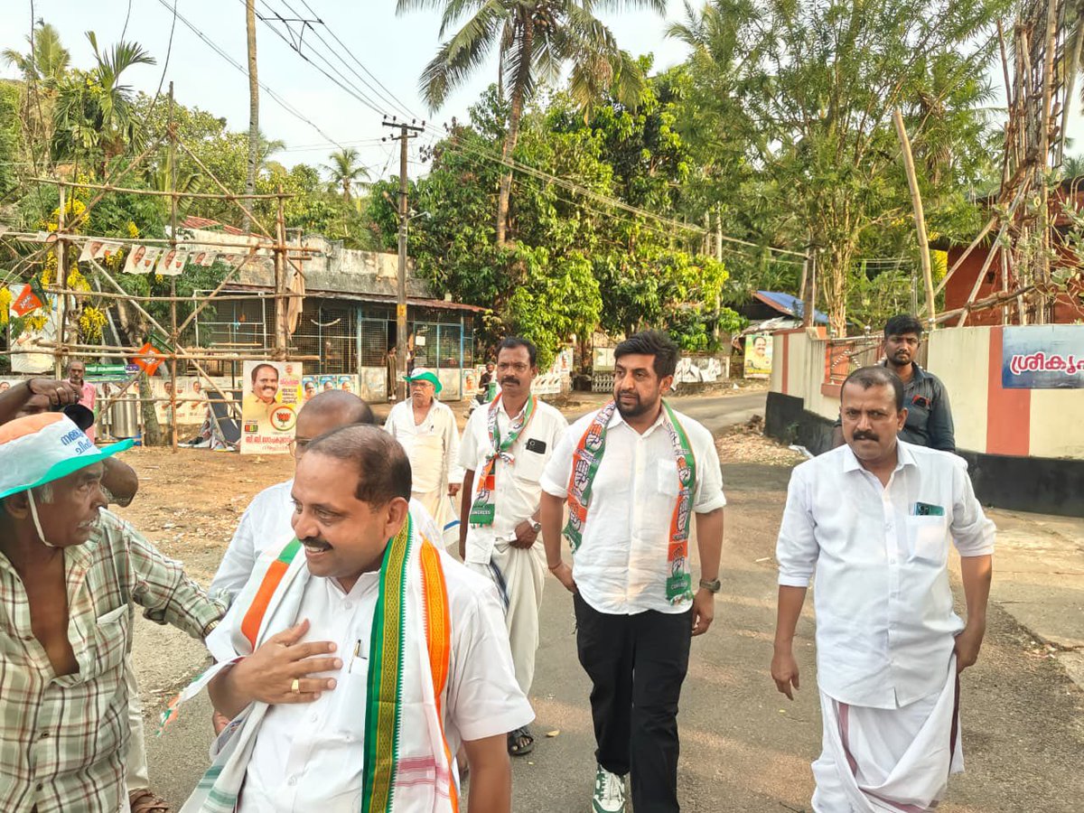 Participated in the on-ground campaign alongside Chathannur UDF candidate Sooraj Ravi, focusing on key battleground booth clusters.

The campaign is being driven by the Indira Guarantees, and the strong public response sends a clear message in favour of a UDF government in
