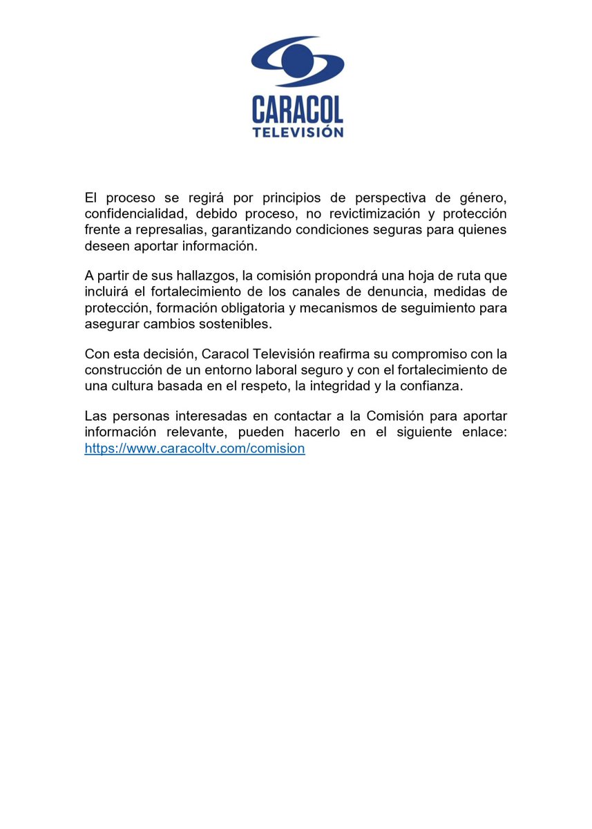 Caracol Televisión tweet media