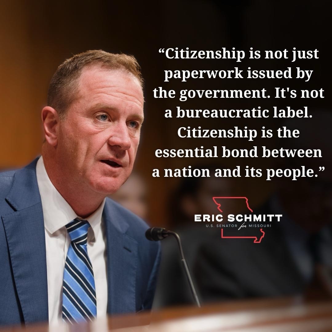 Senator Eric Schmitt tweet media