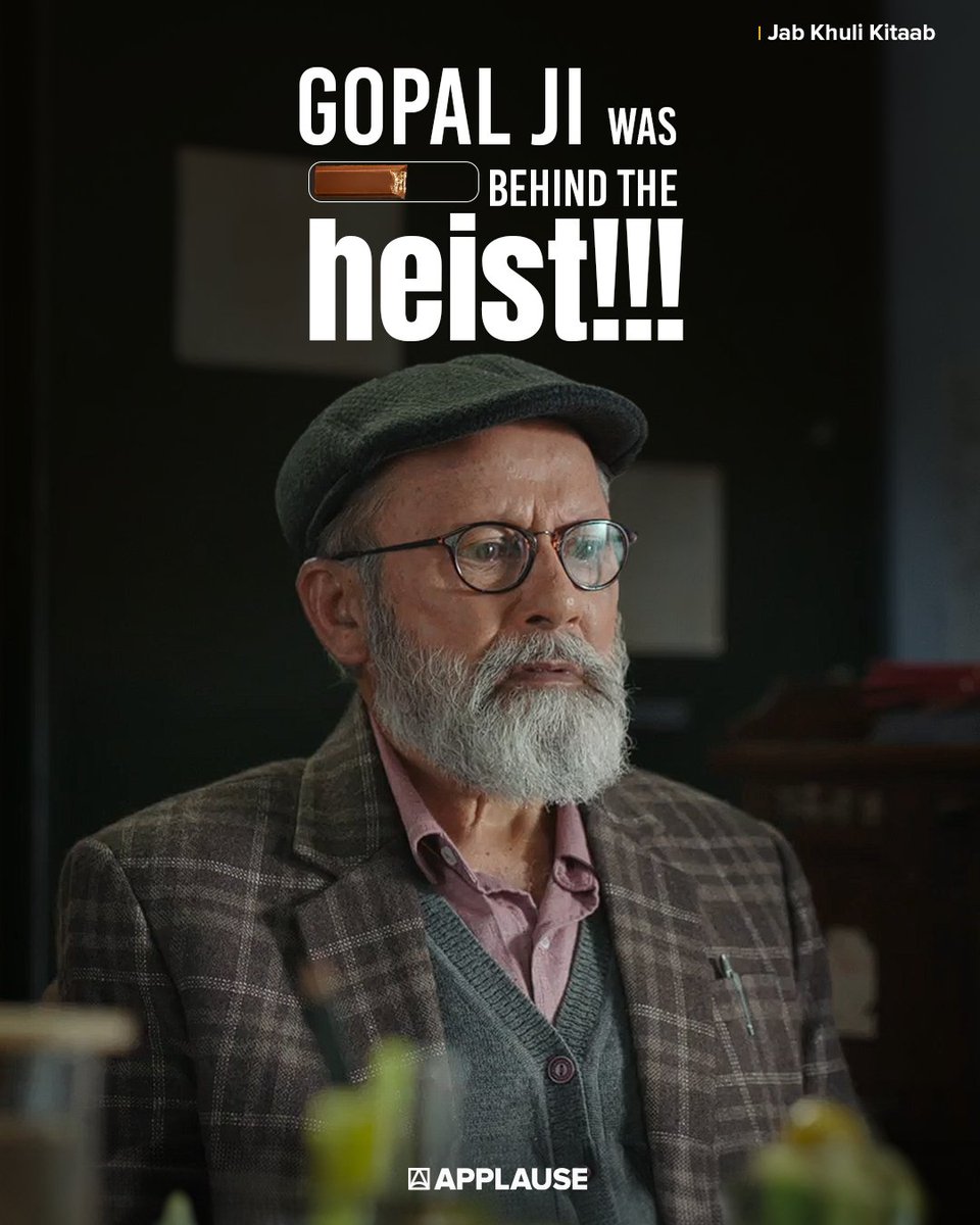 ApplauseSocial's tweet image. POV: When you need a break so badly that you plan an entire heist 😭🍫

#JabKhuliKitaab, streaming now, only on #ZEE5

#JabKhuliKitaabOnZEE5

[Jab Khuli Kitaab, Pankaj Kapur, Dimple Kapadia, Aparshakti Khurana, Manasi Parekh, Samir Soni, Nauheed Cyrusi, KitKat Heist, Trend,