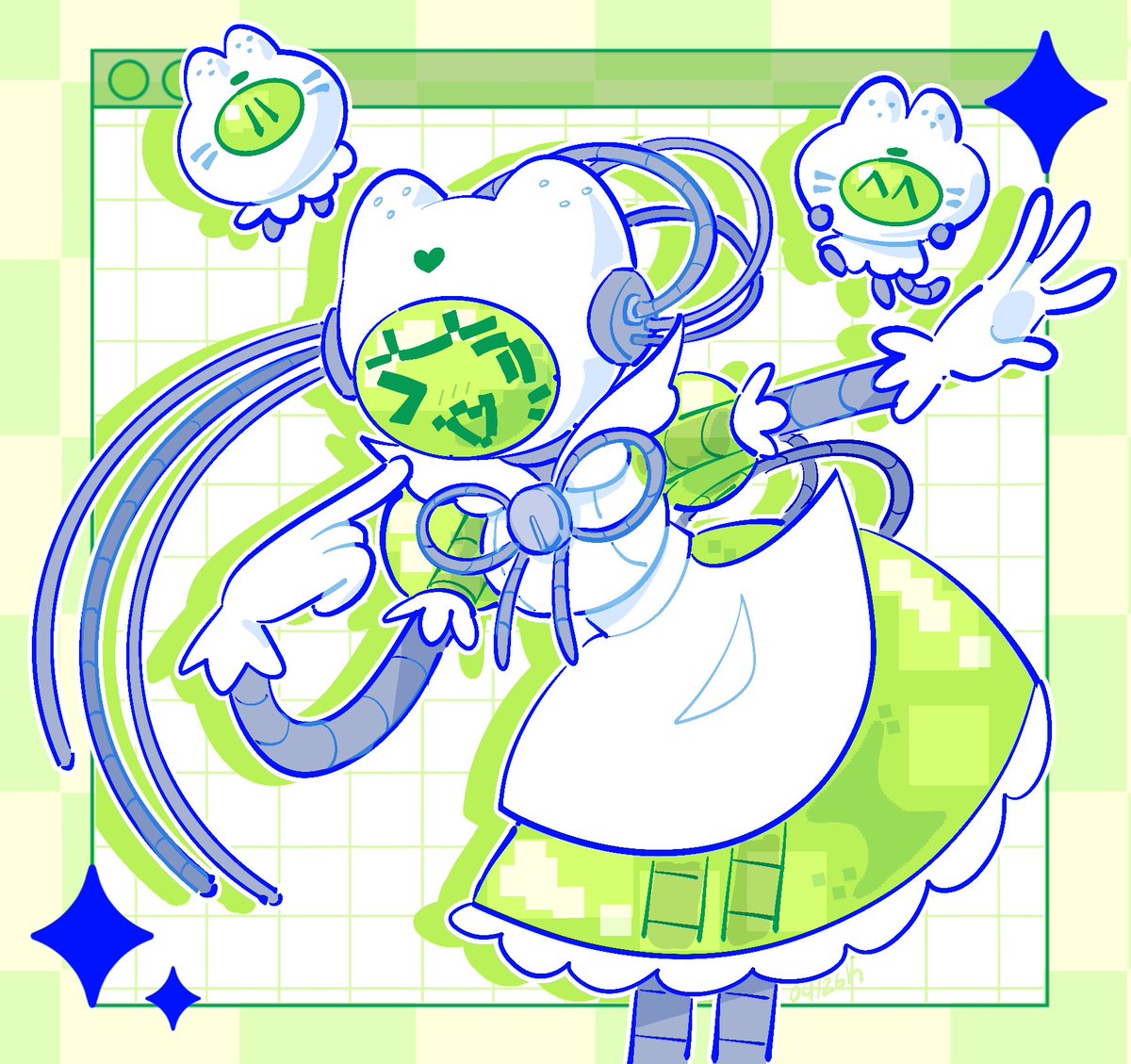 kartased's tweet photo. Arttrade with @hamhamgotchi !!!💚 https://t.co/ug9mFQoVtP