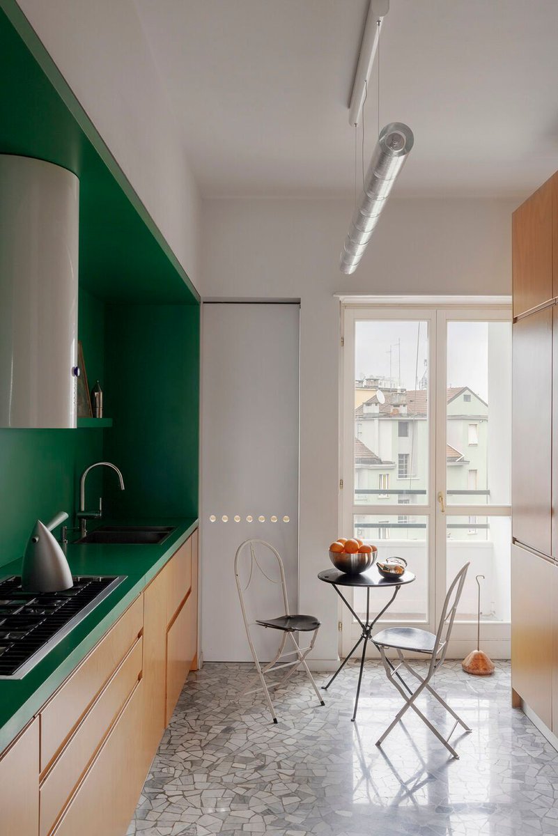 Archello's tweet image. Calvi Brambilla and Partners shape HOUSE CB through colour, material contrast, and movable elements. 
archello.com/project/house-… 

#InteriorArchitecture #MaterialContrast #SpatialDesign