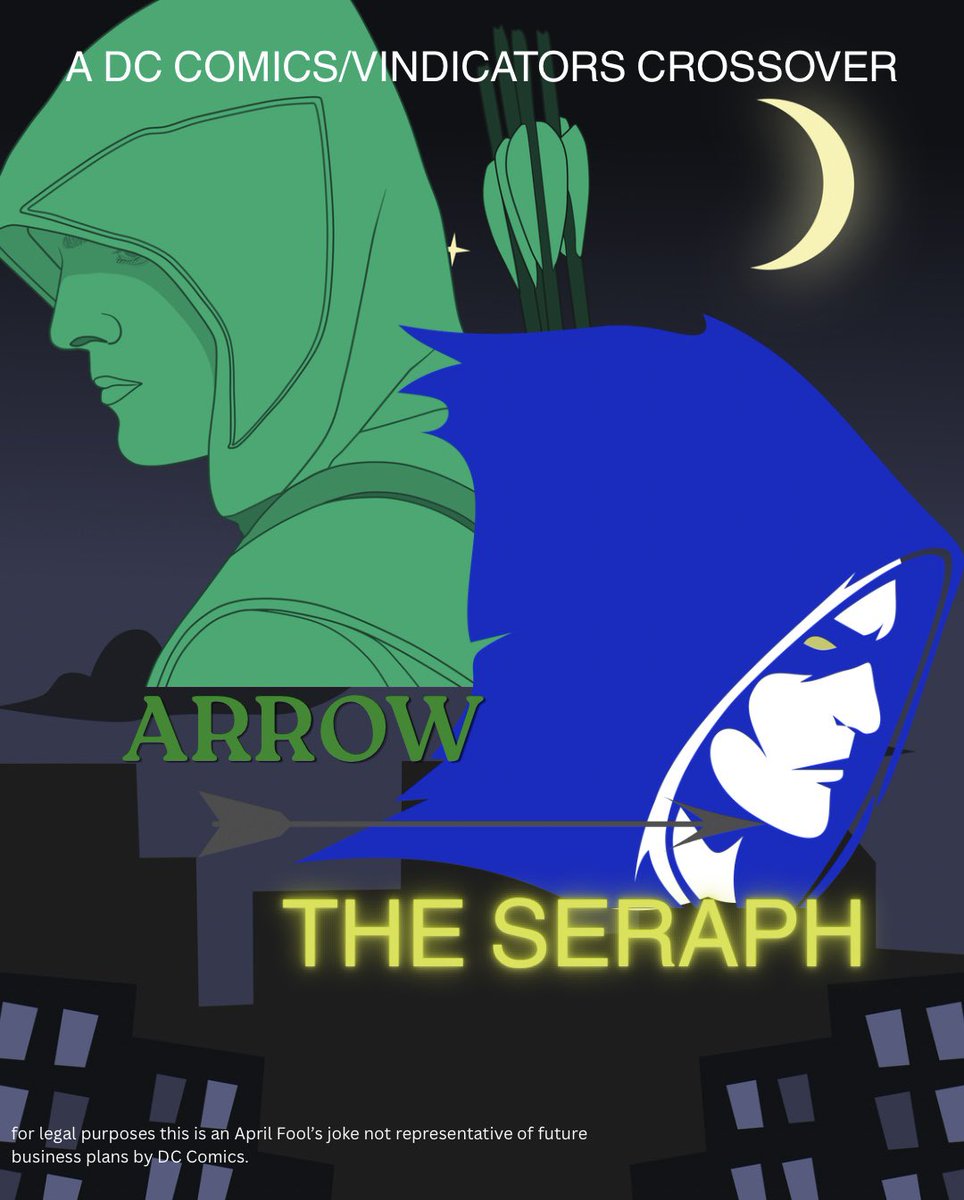 JakeTysonAuthor's tweet photo. This author’s wildest dream come true is finally happening.

This year—an unprecedented crossover. The Vindicators’ founding member meets the hero that inspired his creation.

Arrow. Vigilante’s Light.

Two origin stories converge into one exciting, action-packed crossover! https://t.co/em8hWMLZYA