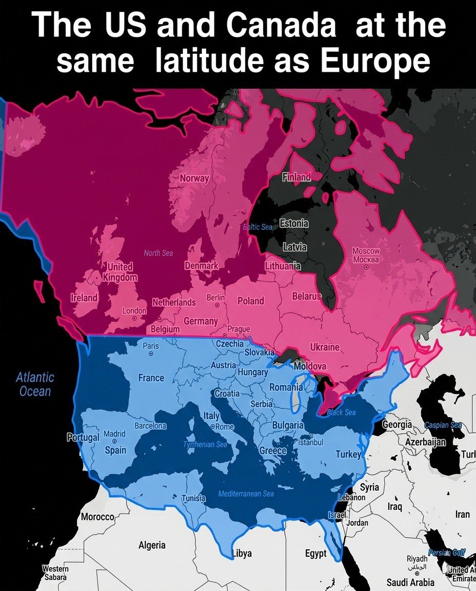 Cool map.

Norway, Sweden and Finland are definitely Nordic countries.

The primary reason Norway, Sweden, and Finland experience generally milder winters than northern Canada at similar latitudes (roughly 55–70°N) is the influence of warm ocean currents in the North Atlantic,