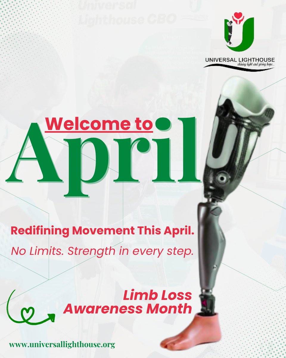 Welcome to April–Limb Loss &amp; Limb Difference Awareness Month.

Did you know? Only about 15% of amputees globally have access to prosthetic care.
This is why our work continues, working to restore mobility,dignity &amp; inclusion

Redefining movement this April
#LimbLossAwarenessMonth