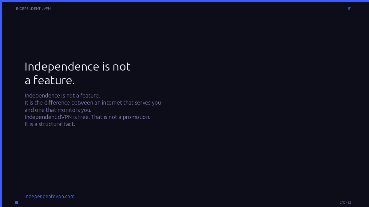 Independent dVPN tweet media