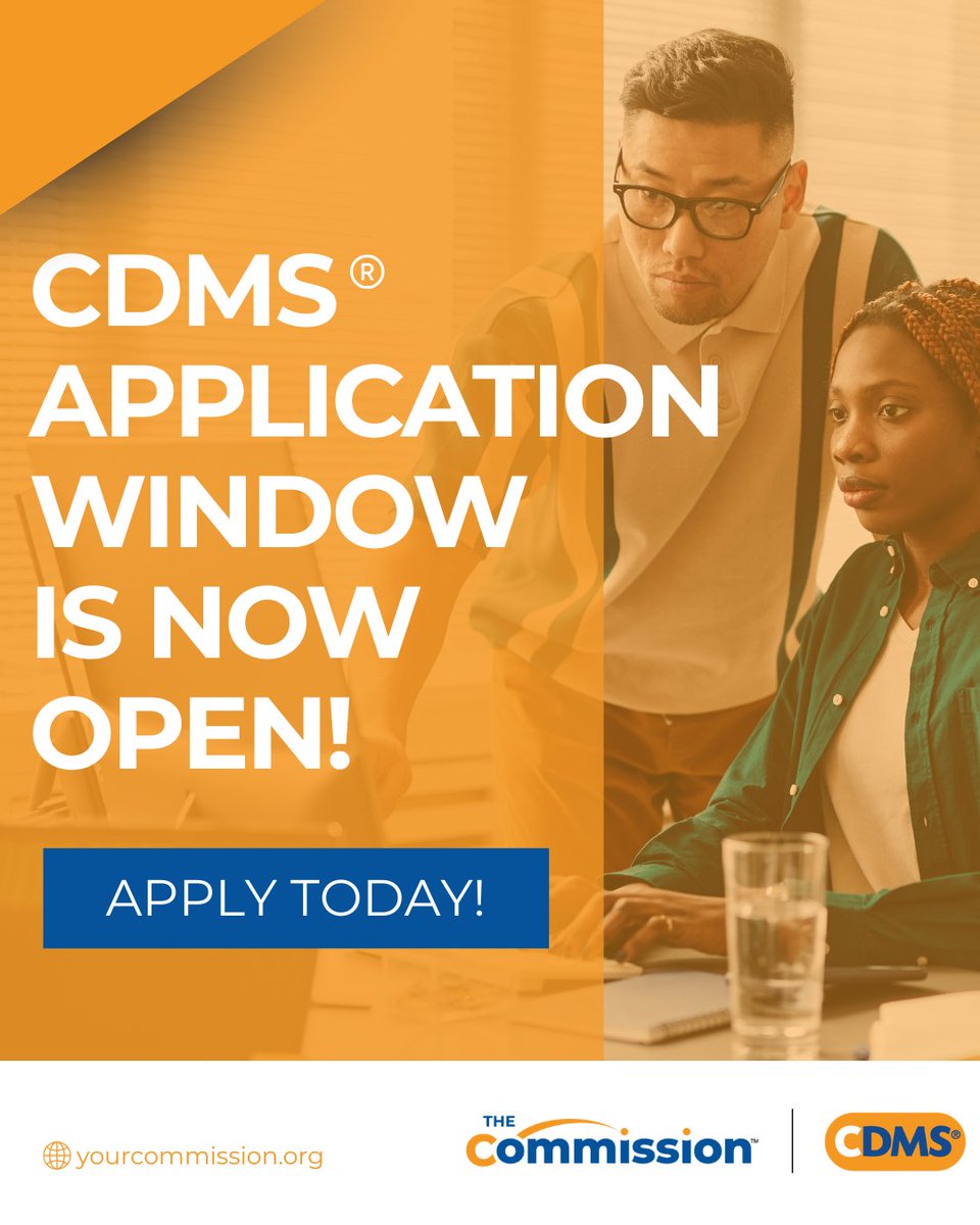 your_commission's tweet image. The CDMS® application window is now open! Make a difference in your career as a client advocacy professional by becoming a Certified Disability Management Specialist® today! #CDMS
ow.ly/zlu850YzLJ0