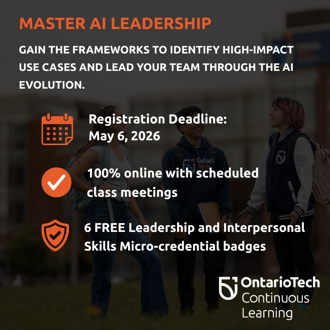 Ontario Tech University Continuous Learning tweet media