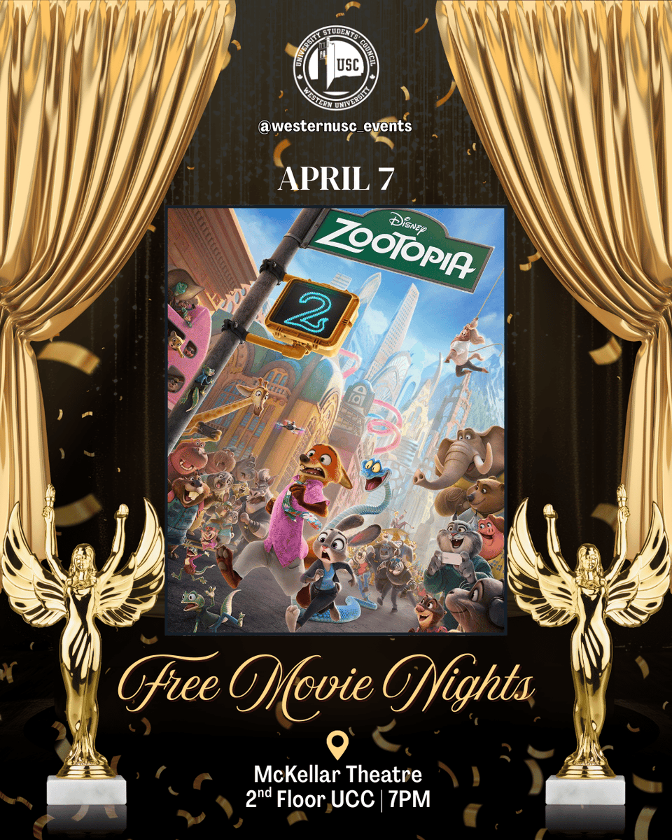 waveusc's tweet image. Wrap up your McKellar Movie Nights with a bang! 🎆 Join us at The Wave on April 7th for Zootopia 2 🐾 Grab your free ticket on Bounce, snag some treats from The Cove, and enjoy the show! 🍿 All ages welcome. See you there! #MovieNight #TheWave #Zootopia2