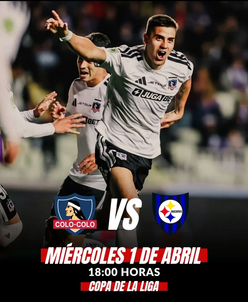 _TecnoMAS's tweet photo. ******** COPA LIGA CHILENA ********
#Fecha3
#CopaDeLaLiga
#FutbolChileno
#CCHUA
#ColoColo
#Huachipato
#SomosMAS
#TecnoMAS
๐ฒ๐บ๐ป๐ฅ๏ธ๐ก
๐ FรTBOL CHILENO | TNT SPORTS HD - HBO MAX
๐ 18:00 HRS ๐จ๐ฑ | 01/04/2026
๐๏ธ MONUMENTAL, SANTIAGO | CHILE https://t.co/Uj8N12cJTY